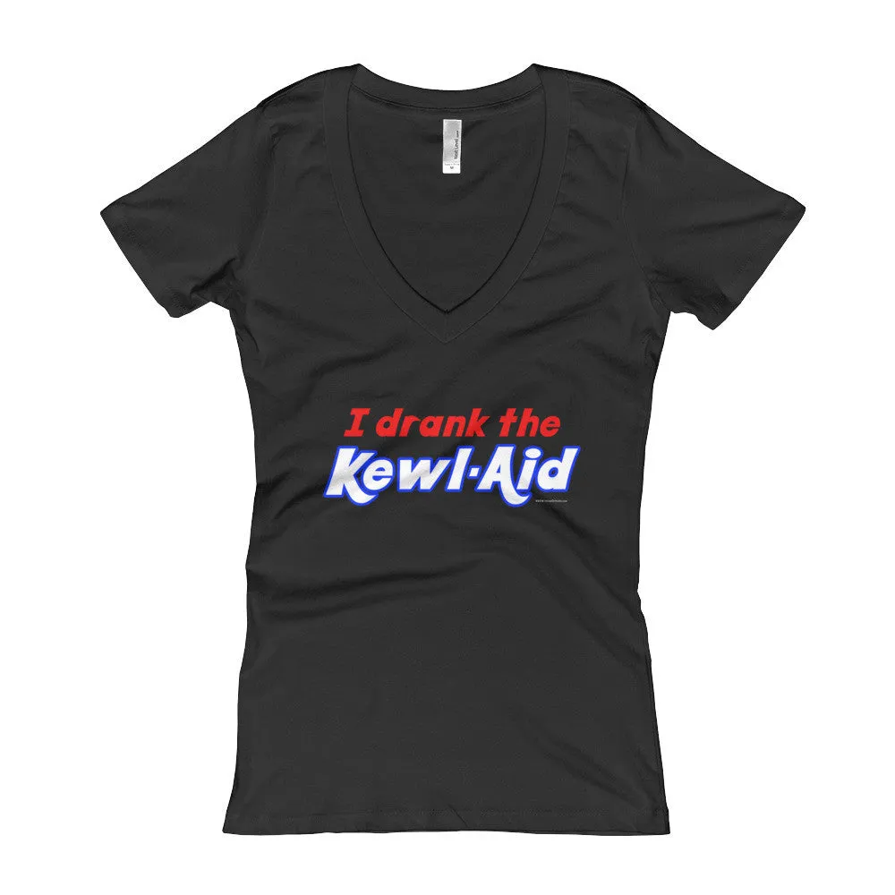 I Drank the Kewl Aid Fitted V-Neck T-Shirt