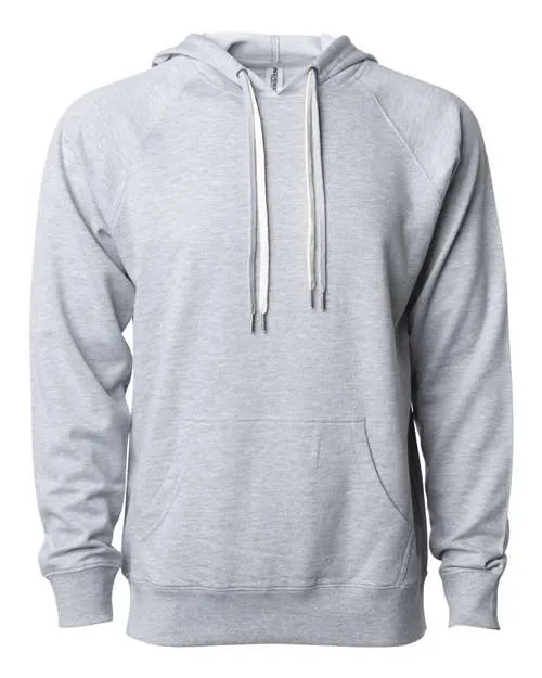 Icon Unisex Lightweight Loopback Terry Hooded Sweatshirt