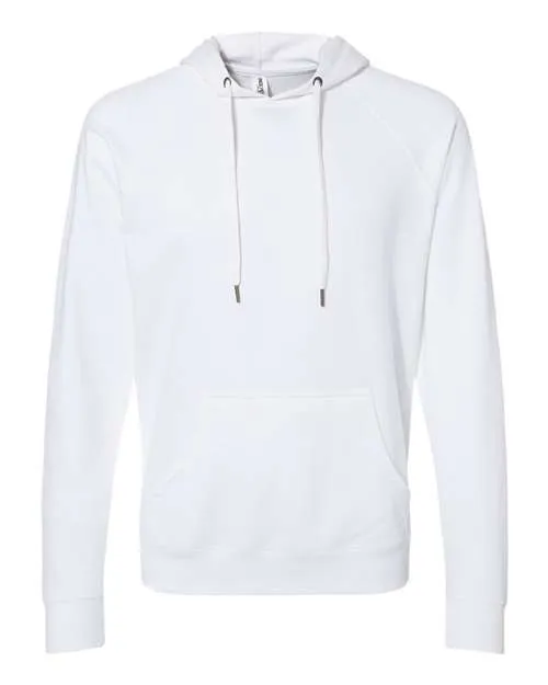 Icon Unisex Lightweight Loopback Terry Hooded Sweatshirt