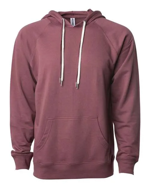 Icon Unisex Lightweight Loopback Terry Hooded Sweatshirt
