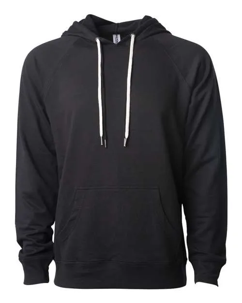 Icon Unisex Lightweight Loopback Terry Hooded Sweatshirt