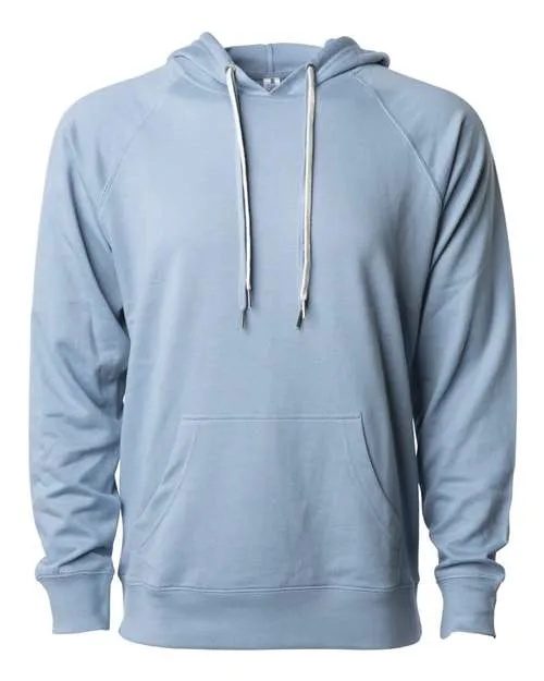 Icon Unisex Lightweight Loopback Terry Hooded Sweatshirt