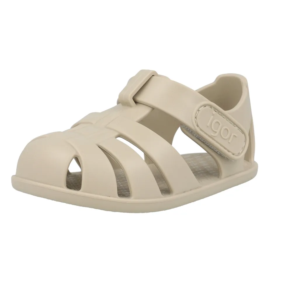Igor Nemo Solid Beige Jelly Sandals