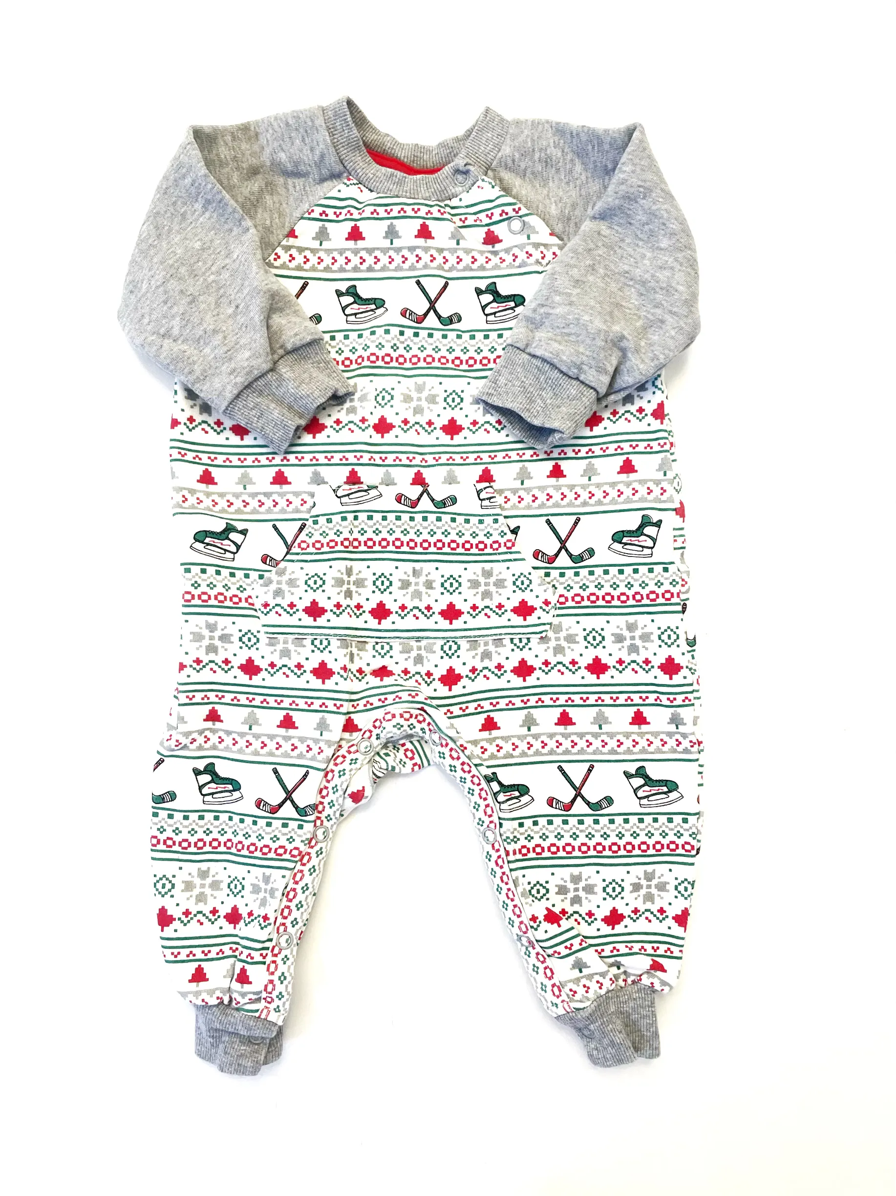 Indigo cozy romper - 6-12m