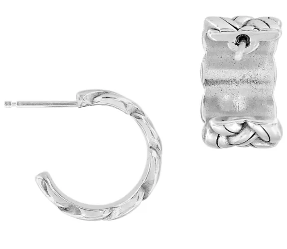 Interlok Woven Hoop Earrings JA5830