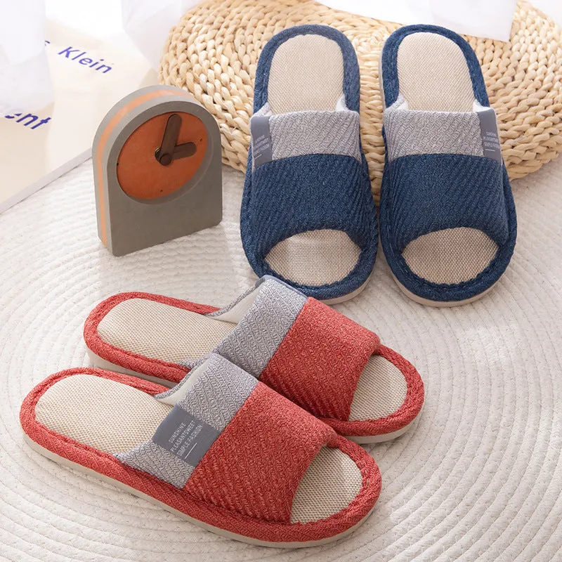 Jasmine – Linen Bedroom Slippers for Women