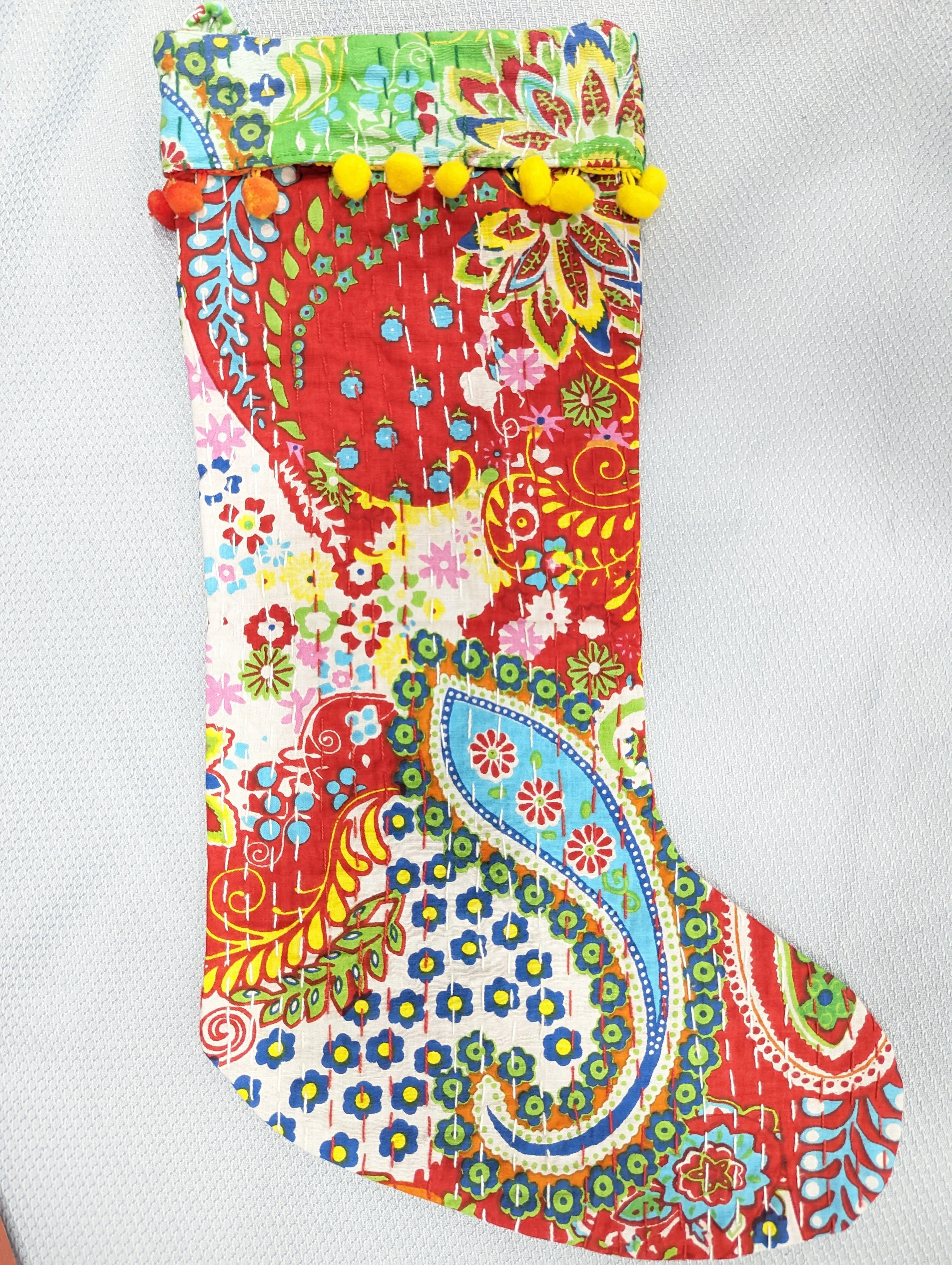 Kantha Stocking