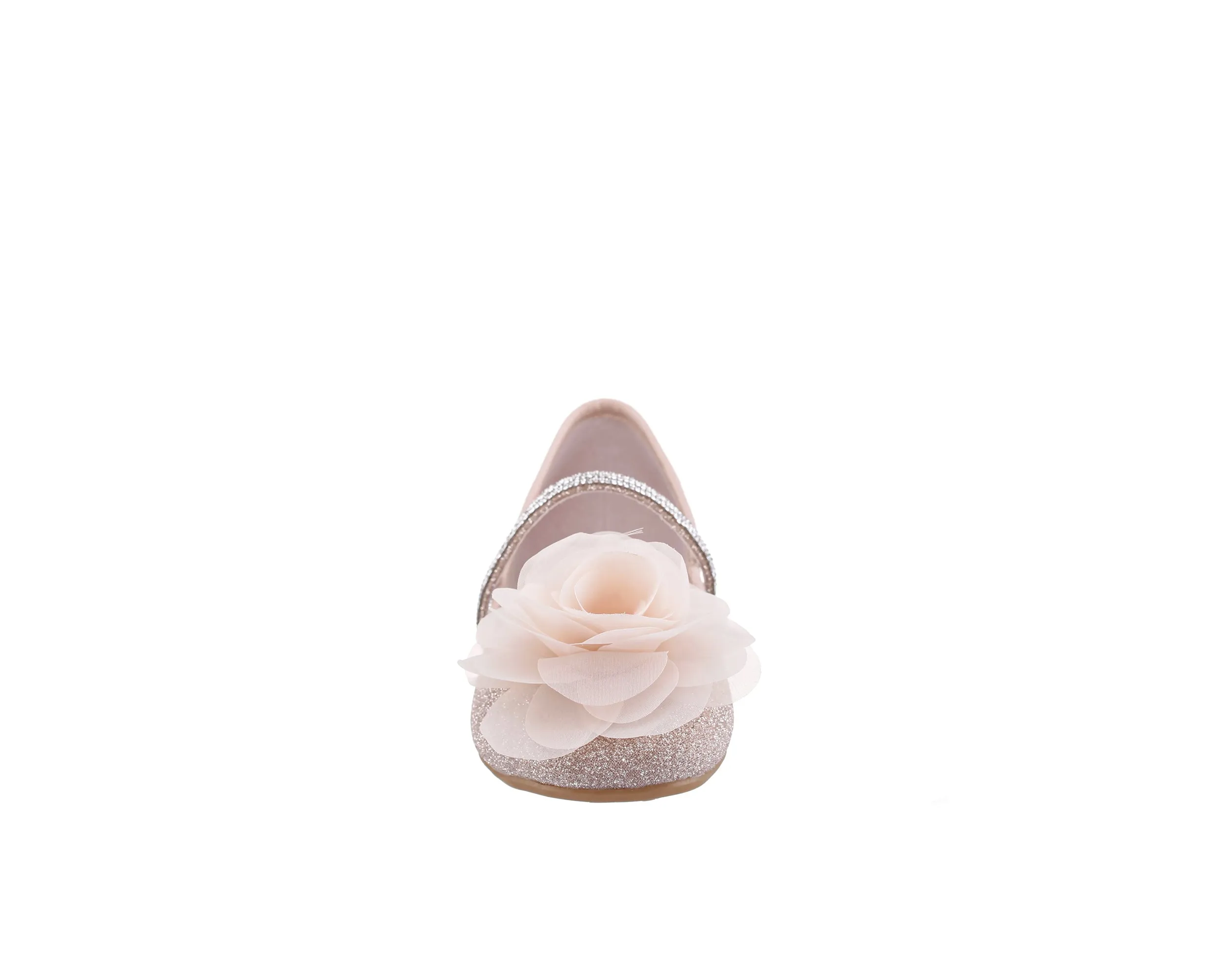 Kid`s Natural Shimmer Ballet Flats