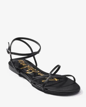 Lace Up Strappy Sandal Black