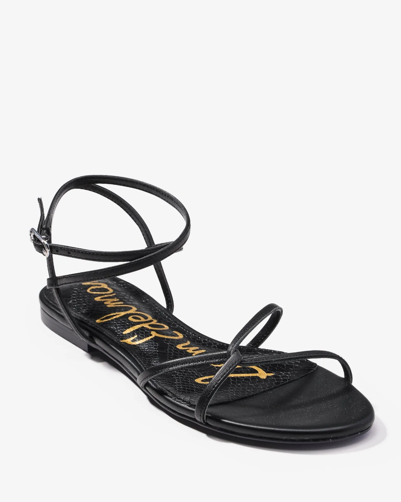 Lace Up Strappy Sandal Black