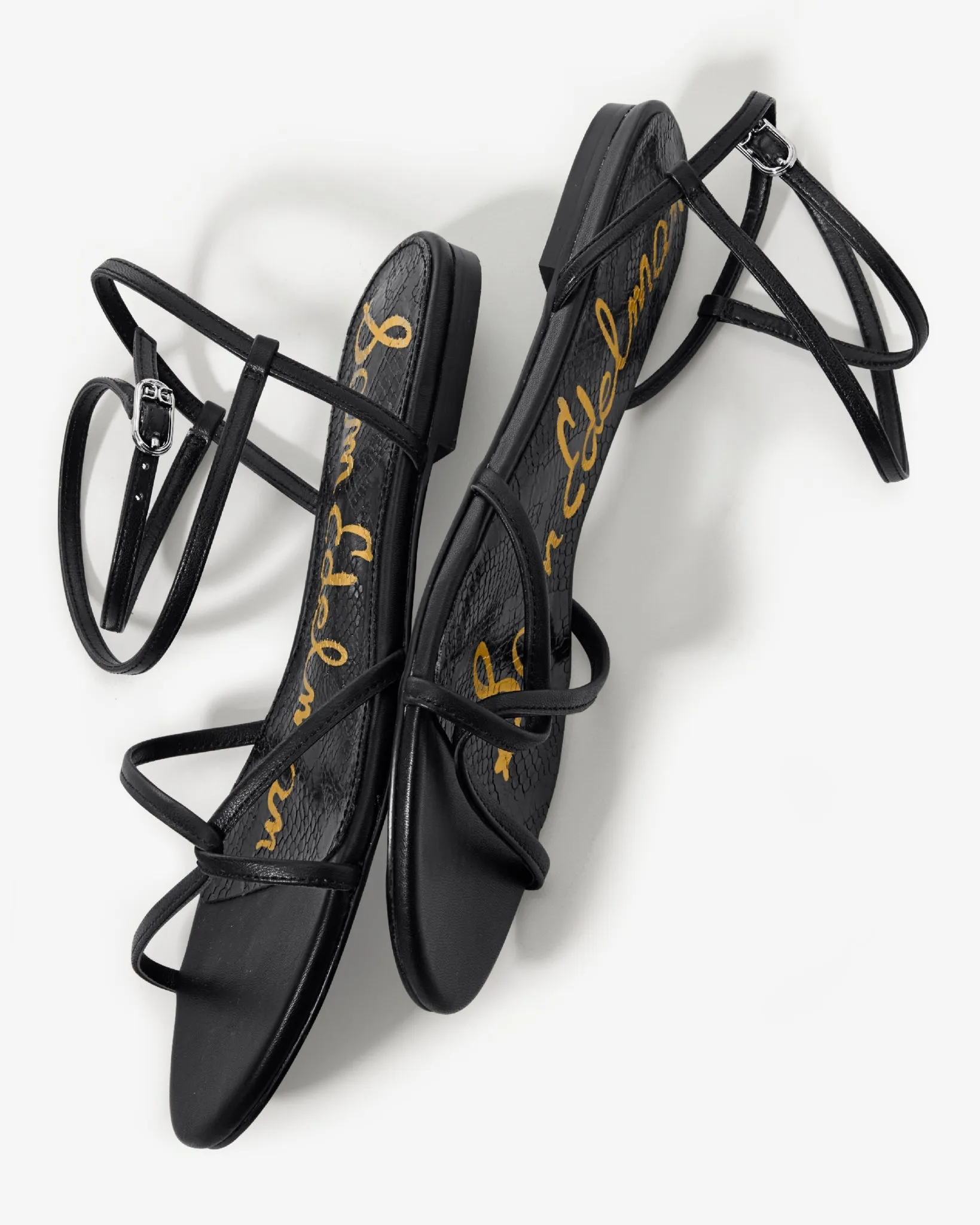 Lace Up Strappy Sandal Black