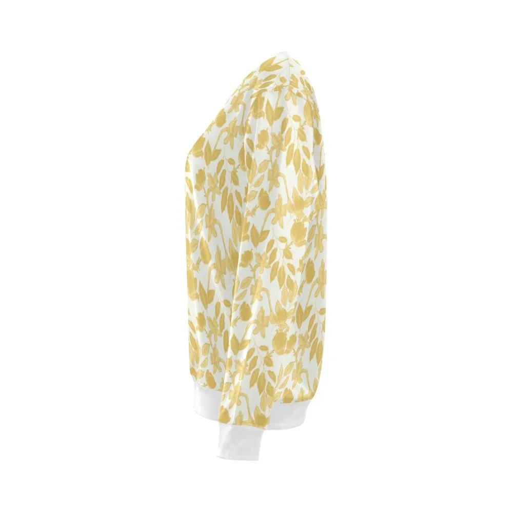 Lacey Yellow Ivory Crewneck Top