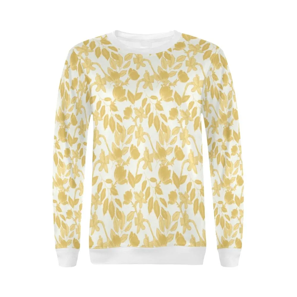 Lacey Yellow Ivory Crewneck Top