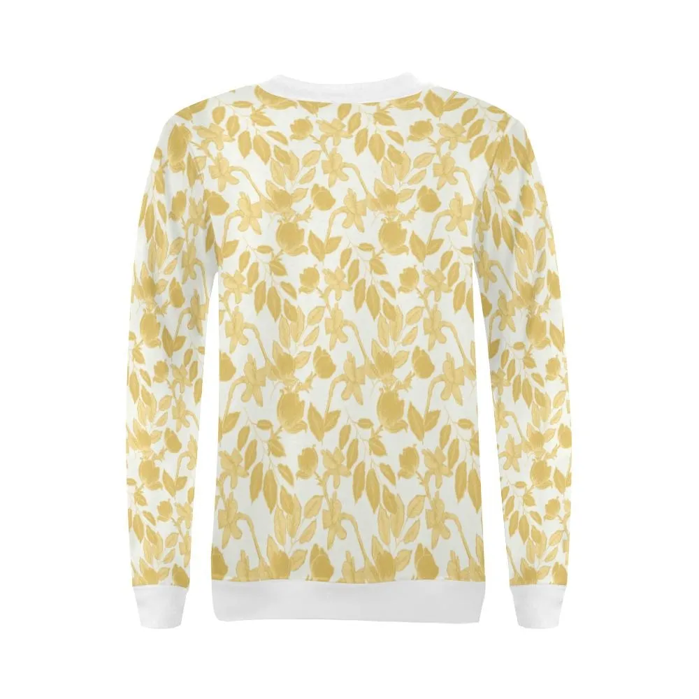 Lacey Yellow Ivory Crewneck Top