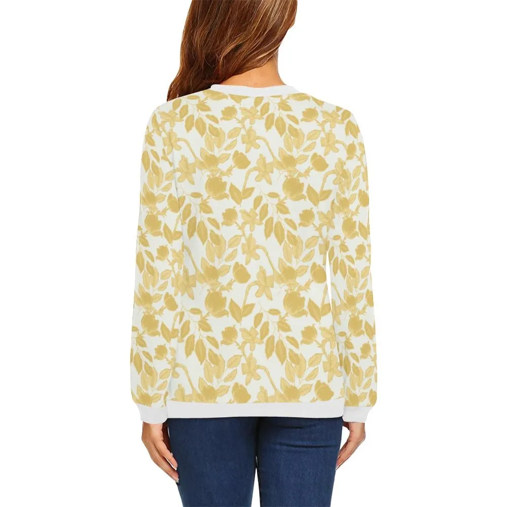 Lacey Yellow Ivory Crewneck Top