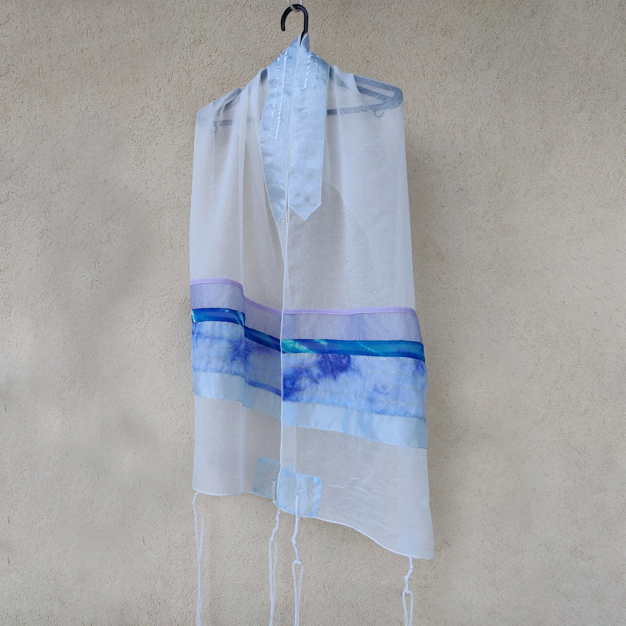 Lady Gabrieli - Voile Tallit - Purple Glitter