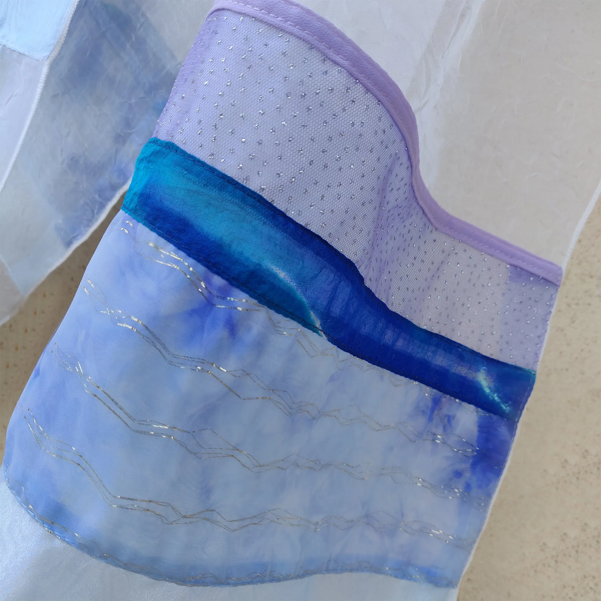 Lady Gabrieli - Voile Tallit - Purple Glitter