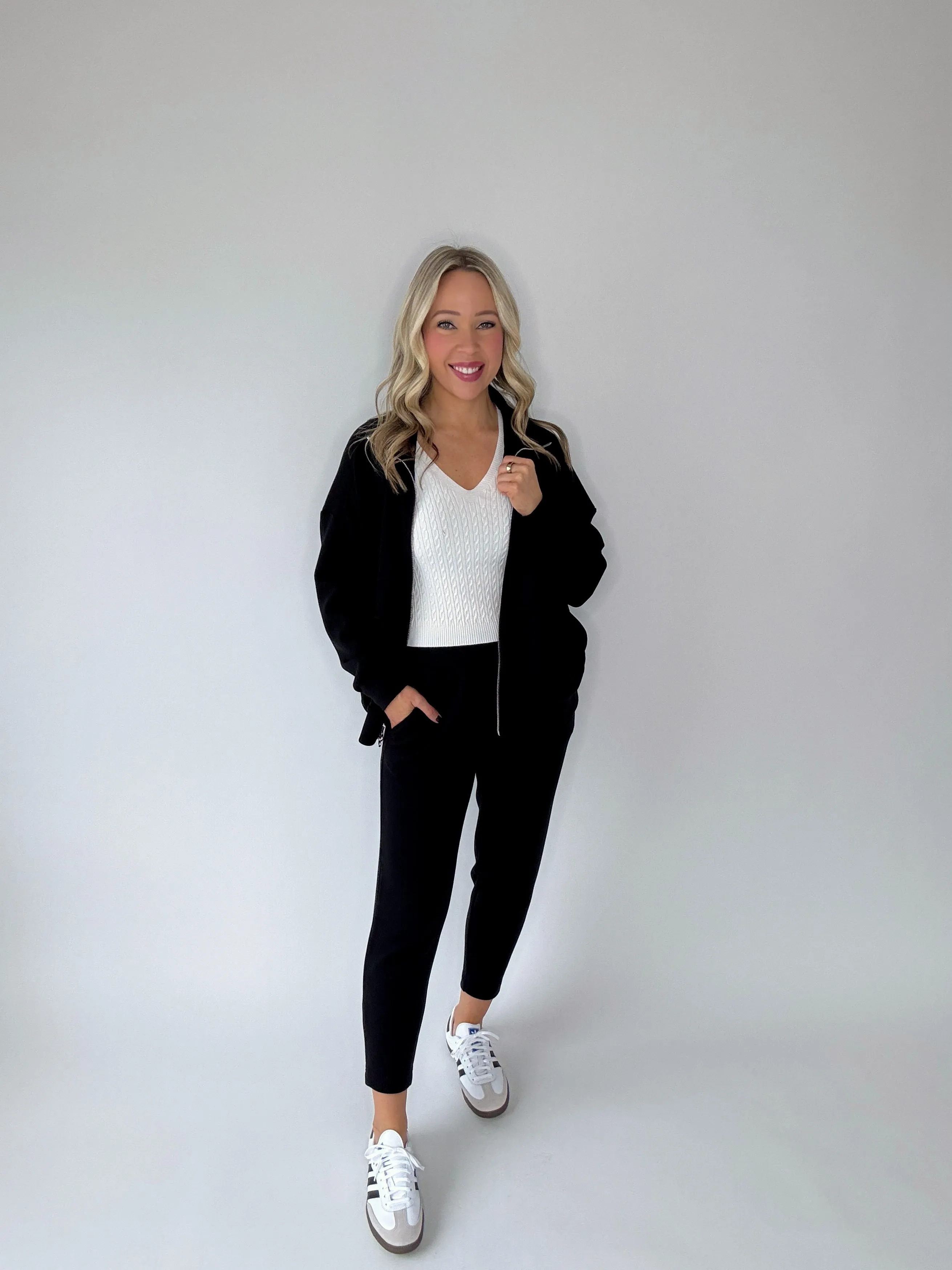 Let's Get Away Long Sleeve Knit - White