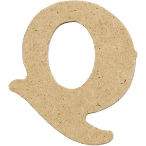 Letters 4cm Pre Punched x 10 - Initial Q