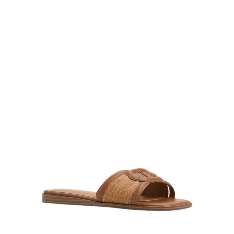 LIAUDIN FLAT SANDALS - DARK BROWN