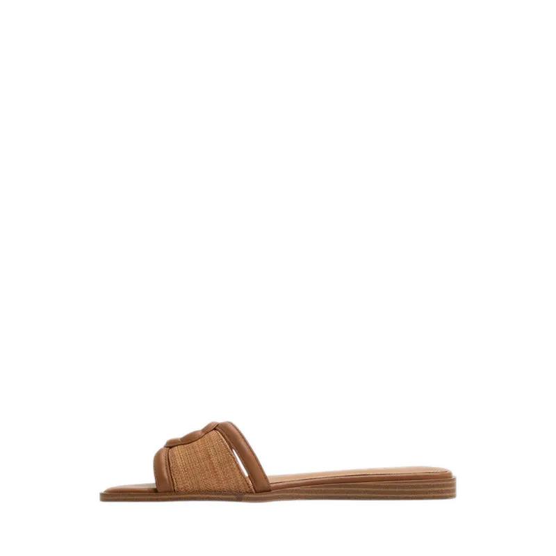 LIAUDIN FLAT SANDALS - DARK BROWN