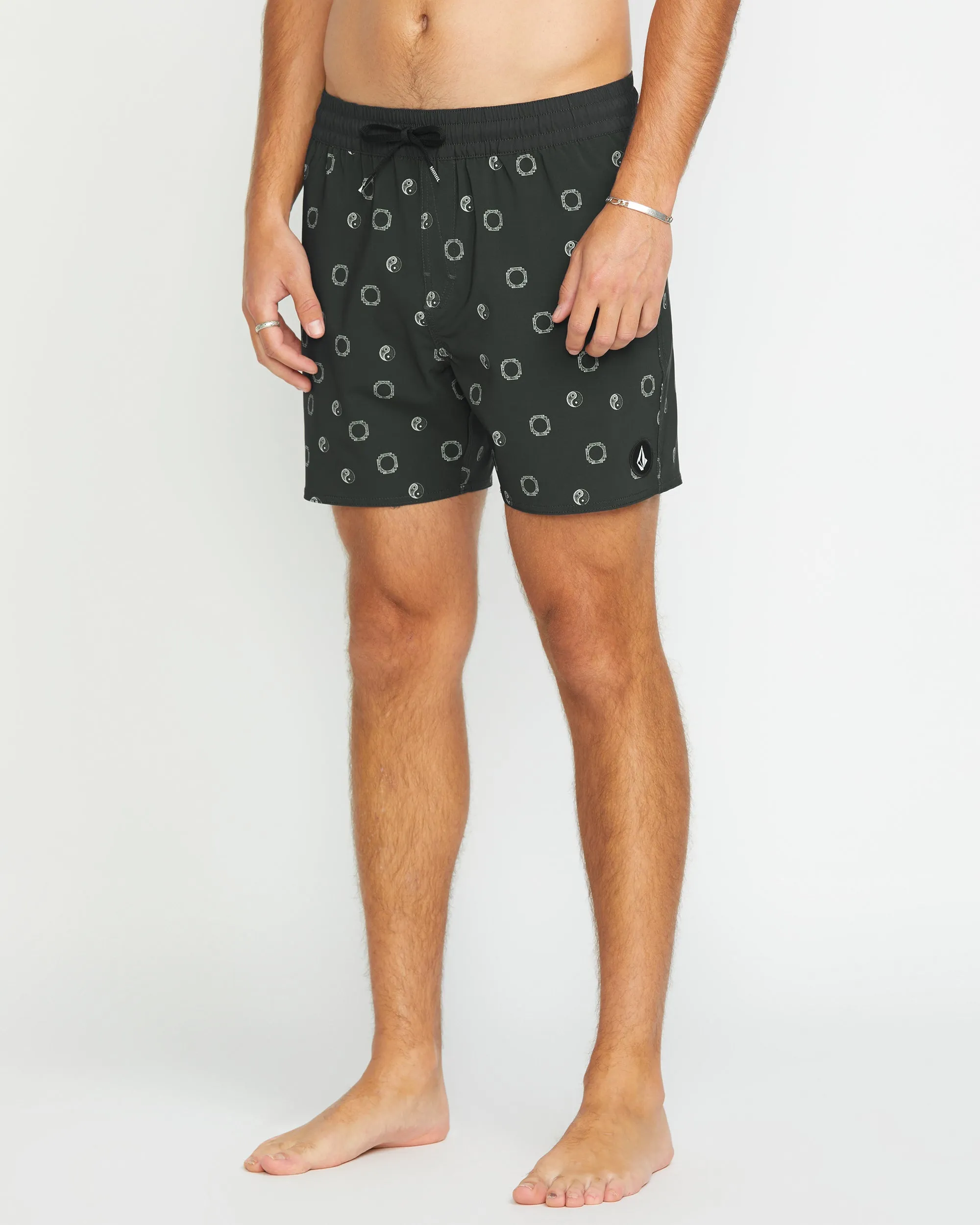 Lido Print Trunk 16" Boardshort - STEALTH