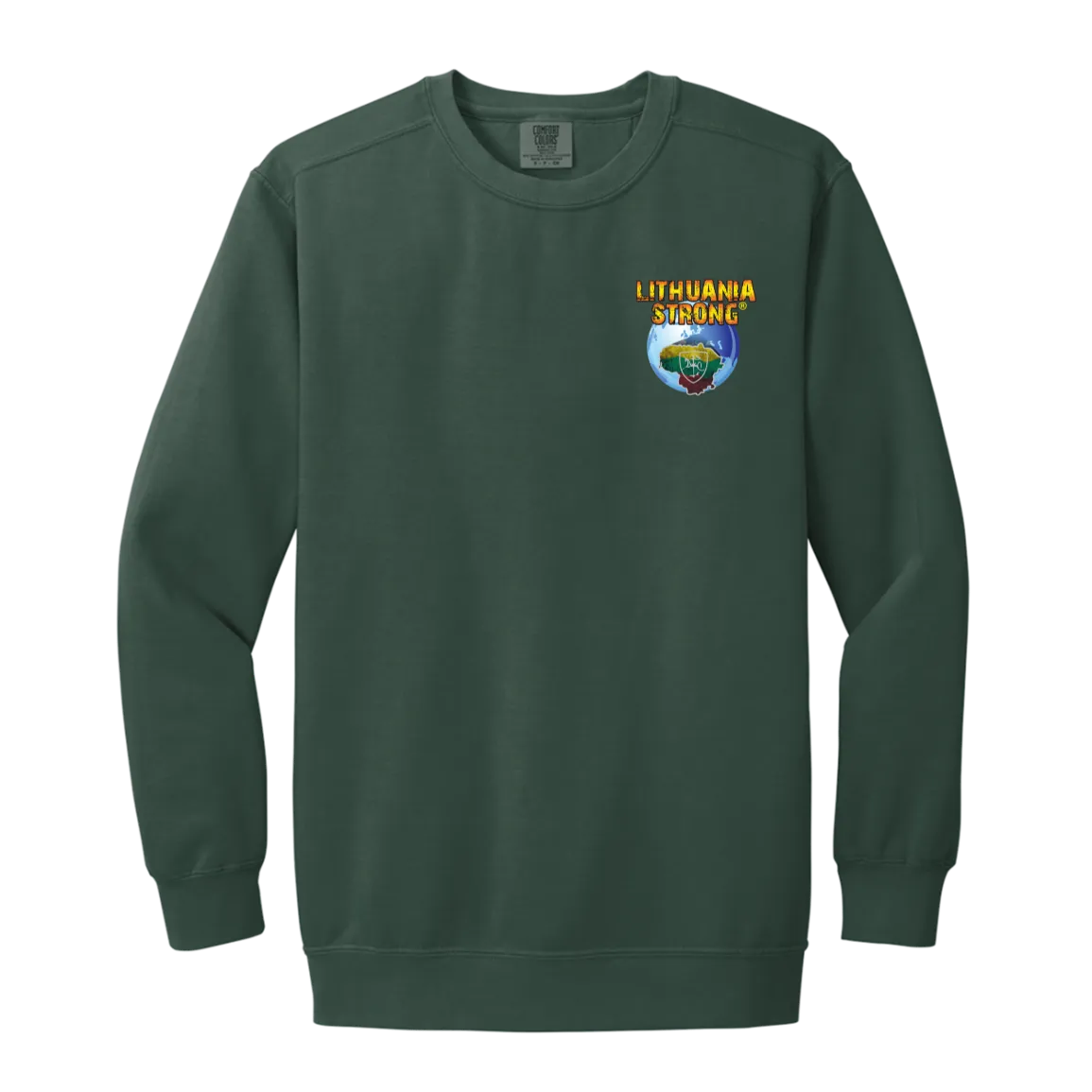 Lithuania Strong - Men/Women Unisex Soft-Washed Crewneck Sweatshirt