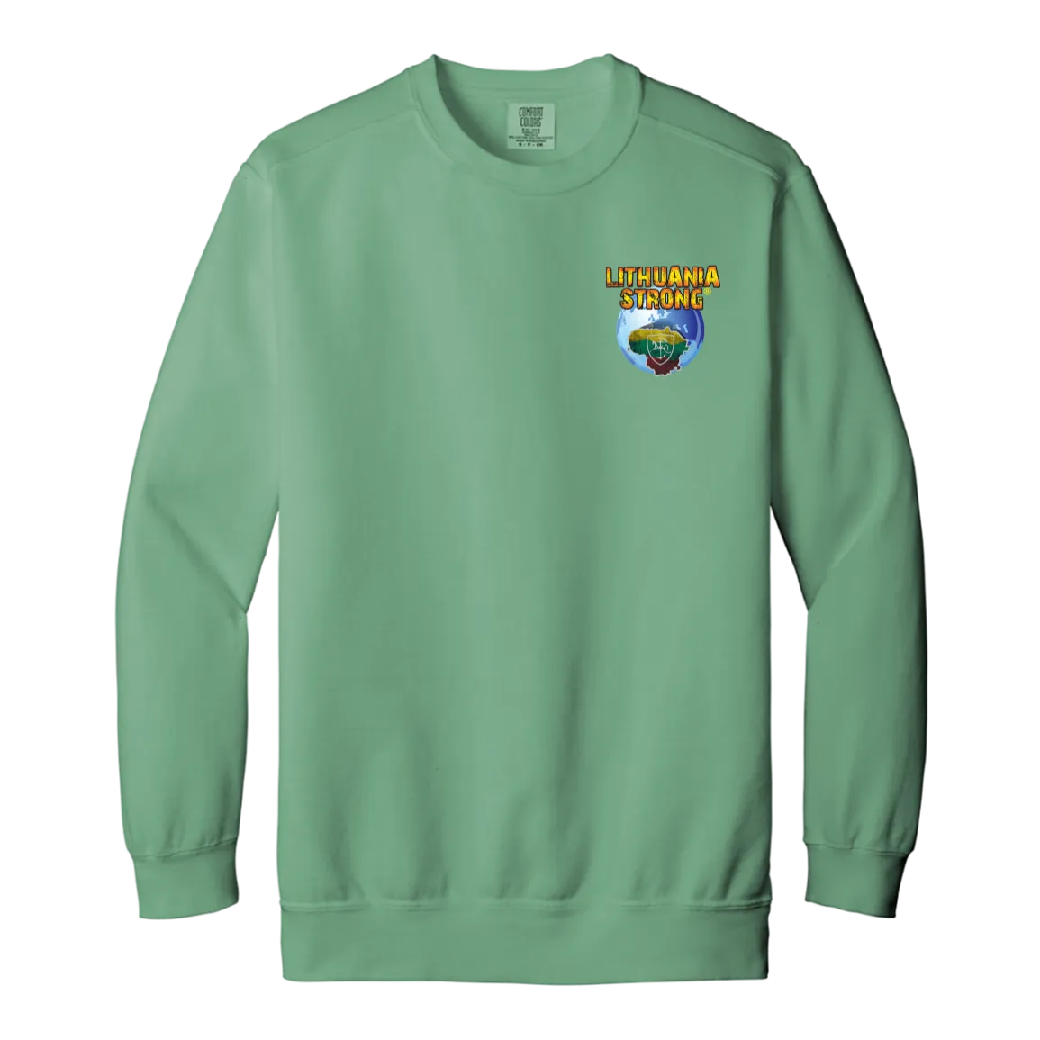 Lithuania Strong - Men/Women Unisex Soft-Washed Crewneck Sweatshirt