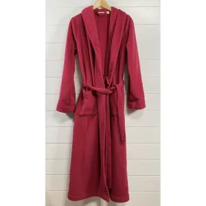 L.L. Bean Womens Fleece Long Maxi Robe w/Tie sz S Cozy Loungewear Sleepwear