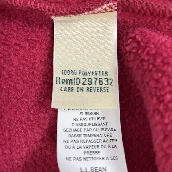 L.L. Bean Womens Fleece Long Maxi Robe w/Tie sz S Cozy Loungewear Sleepwear