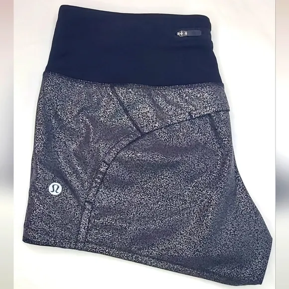 Lululemon Size 4 /S Sleek Shorts In Silver Metalic Color