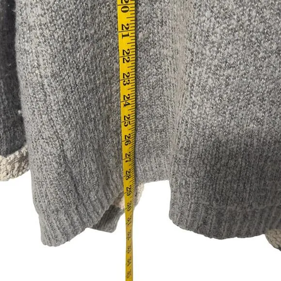 Lulus Cozy Kisses Heather Grey Boucle Lined Open Front Cardigan (S/M)