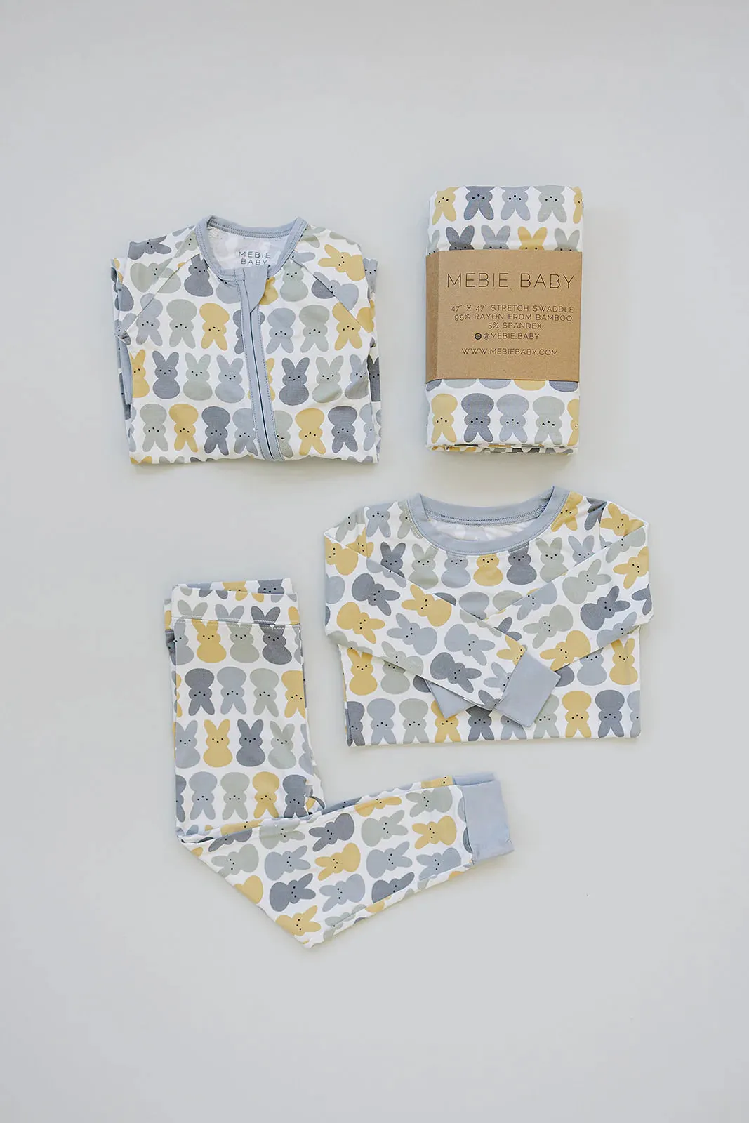 Mebie Baby Bamboo Easter Bunny Two-Piece Cozy Set