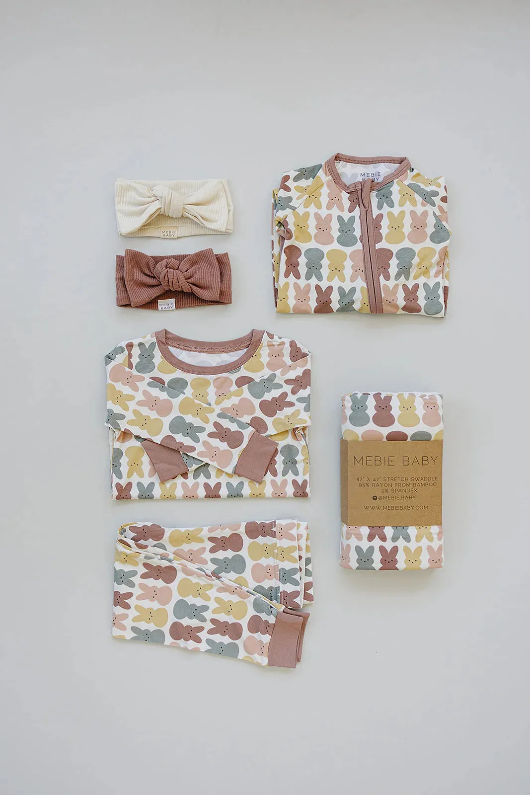 Mebie Baby Bamboo Easter Bunny Two-Piece Cozy Set
