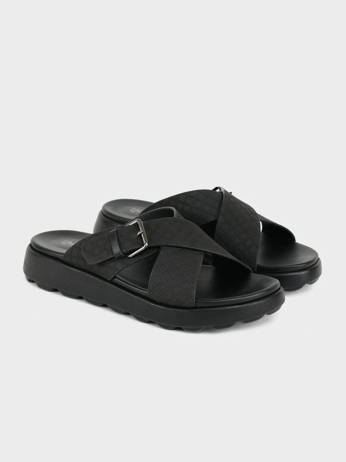 Men "SNOOD" Casual Buckle Slippers