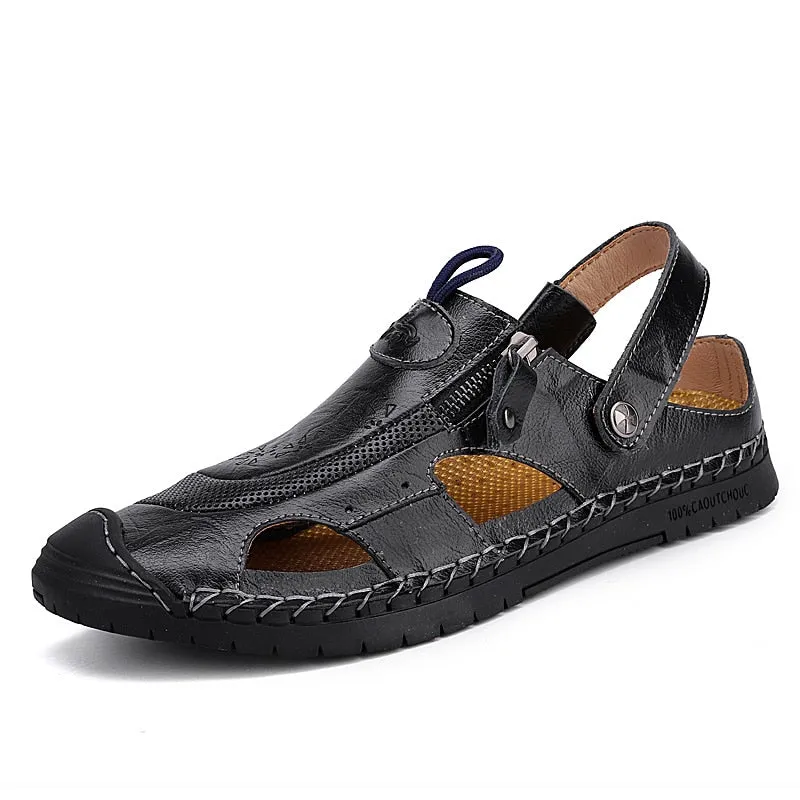 Mens Penny Loafers Comfort Beach Sandals Outdoor Sneaker Flip Flops