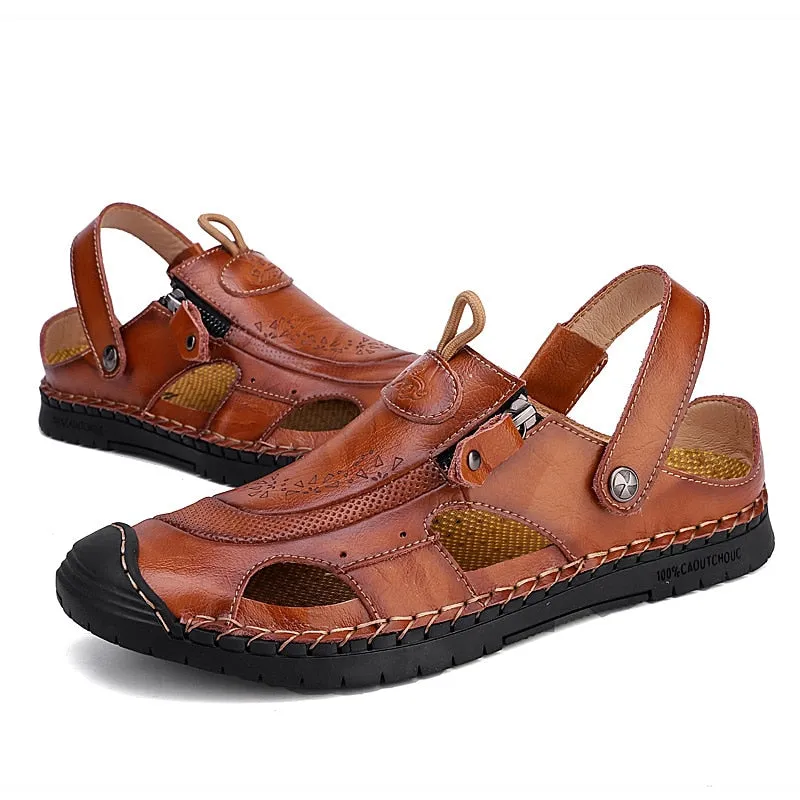 Mens Penny Loafers Comfort Beach Sandals Outdoor Sneaker Flip Flops