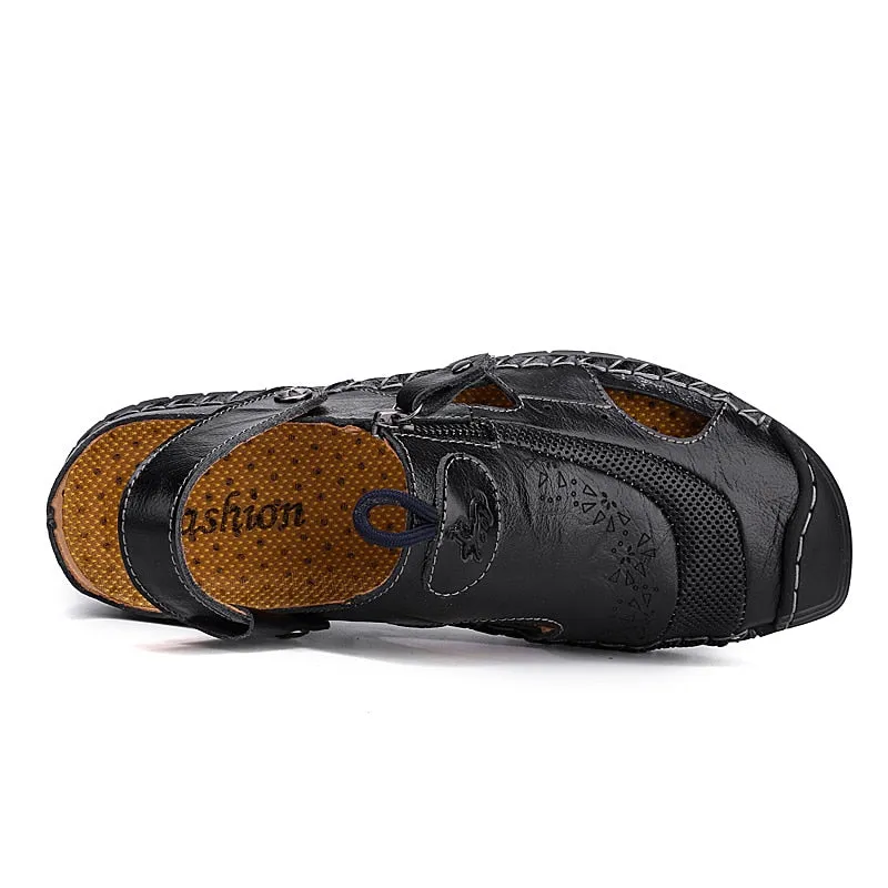 Mens Penny Loafers Comfort Beach Sandals Outdoor Sneaker Flip Flops
