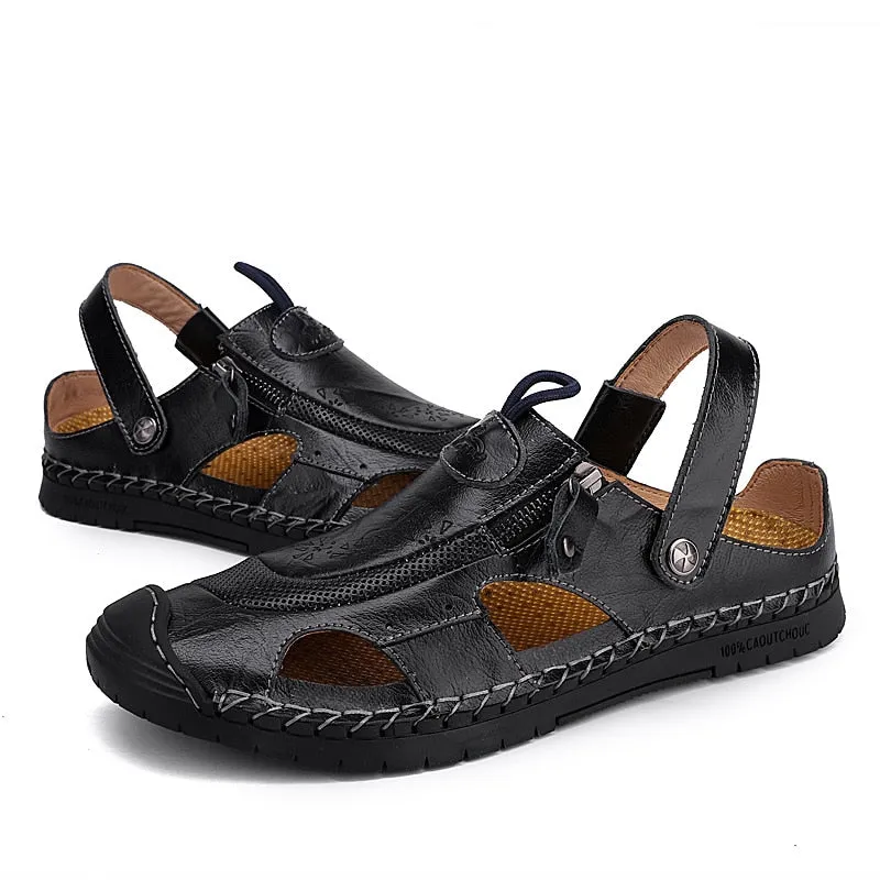 Mens Penny Loafers Comfort Beach Sandals Outdoor Sneaker Flip Flops