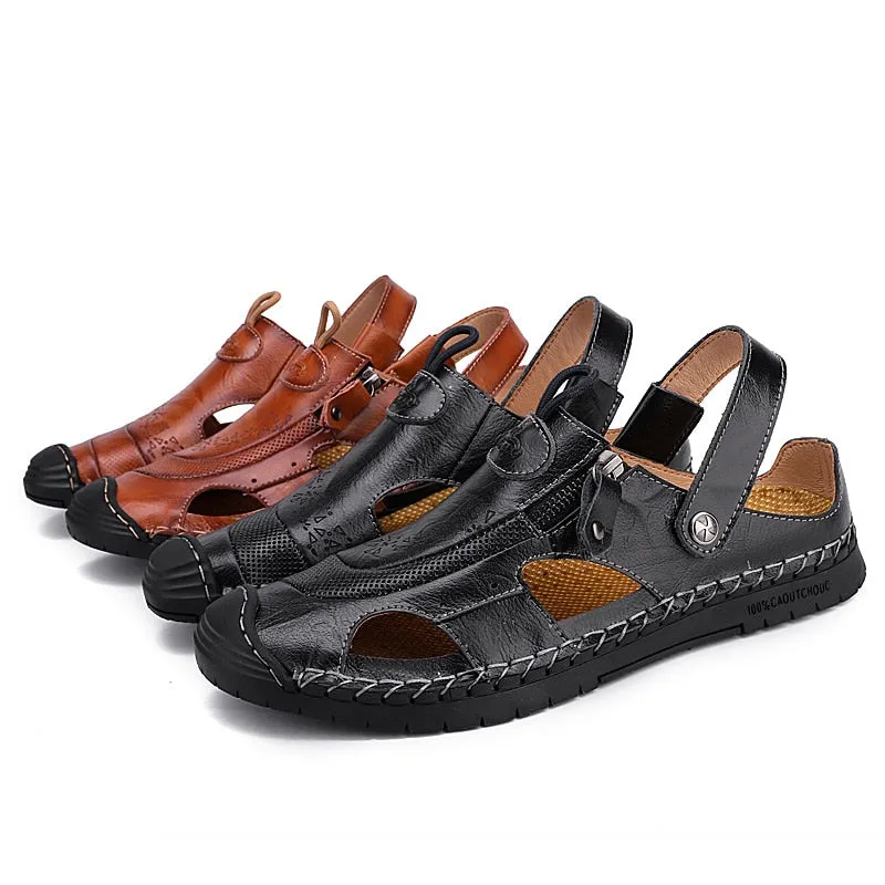 Mens Penny Loafers Comfort Beach Sandals Outdoor Sneaker Flip Flops
