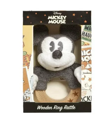 Mickey Mouse Memories Wooden Ring Rattle