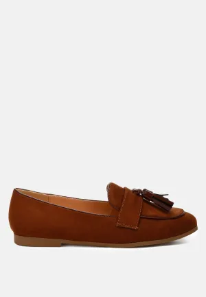 Micro Suede Tassel Loafers By RAG