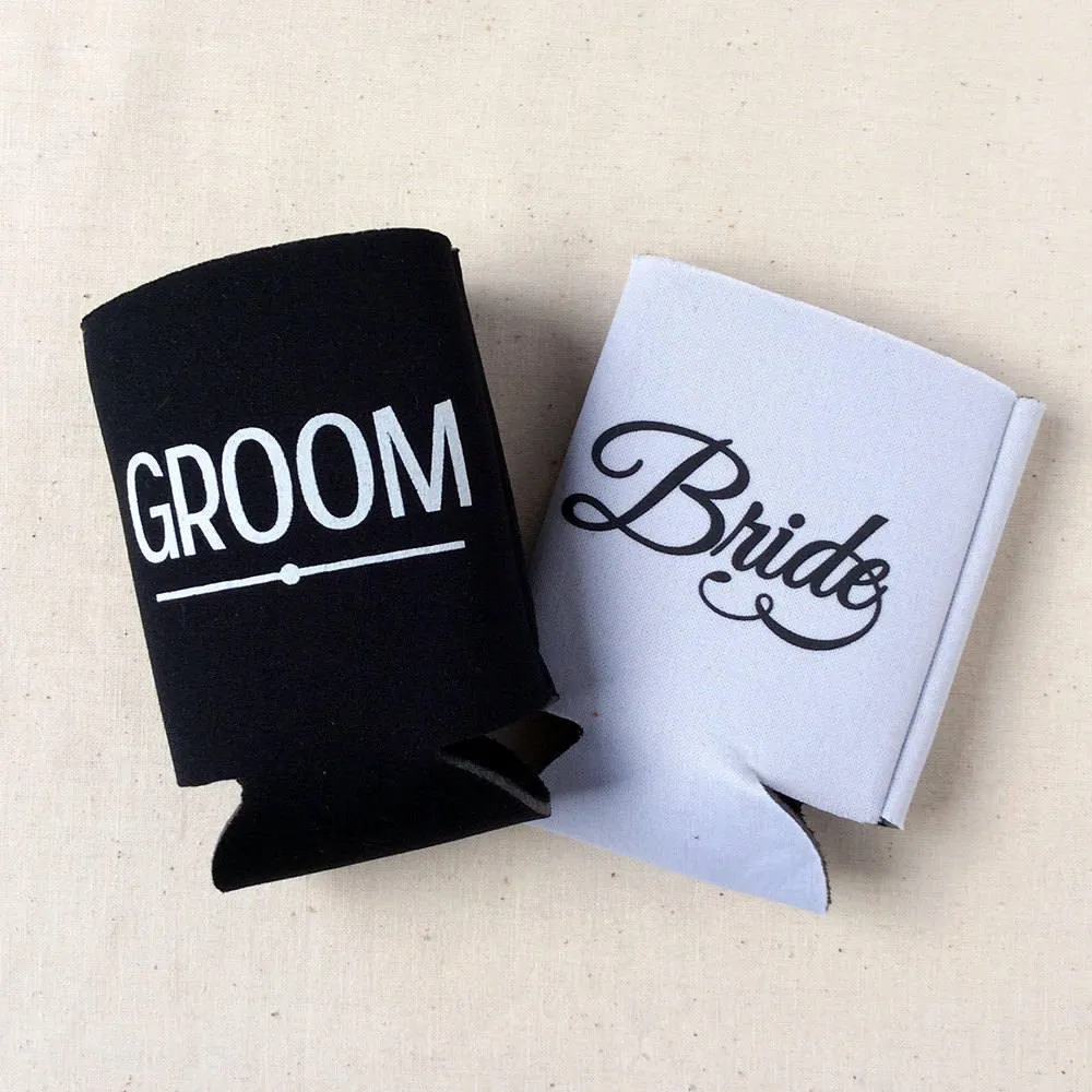 Monogram Crest  - Wedding Can Cooler #96R
