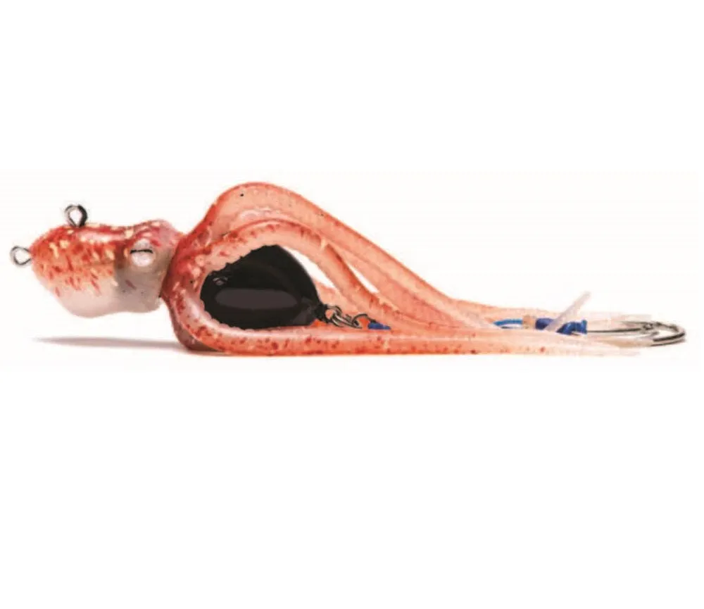 Mustad Ink Vader Kit with Tabs Light Self-Inking Octopus Soft Plastic Lure