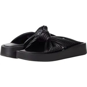 Nana Black Knotted Slides
