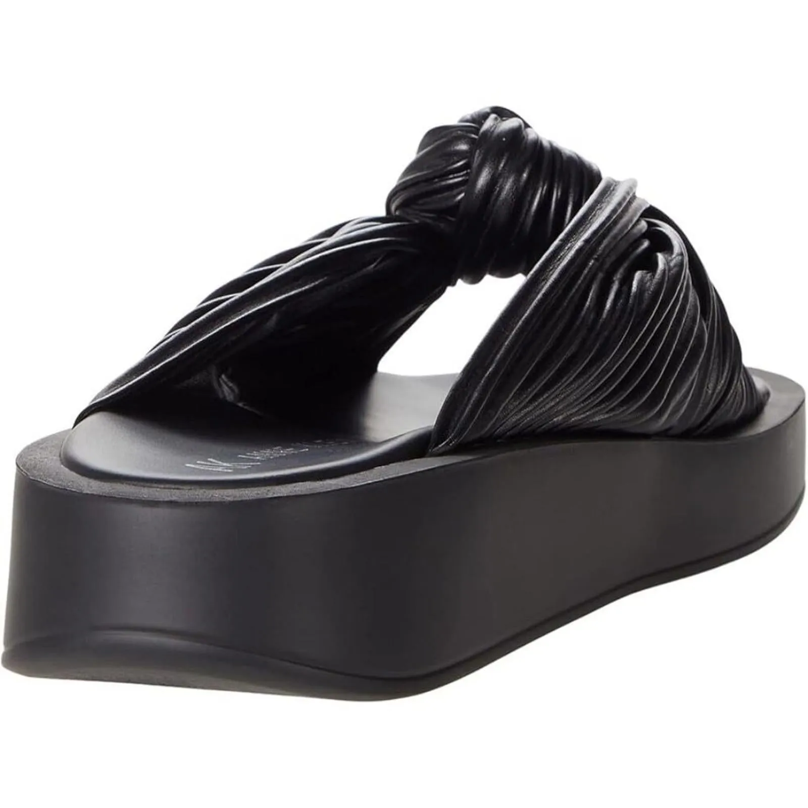 Nana Black Knotted Slides