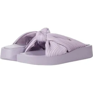 Nana Lavender Knotted Leather Slides