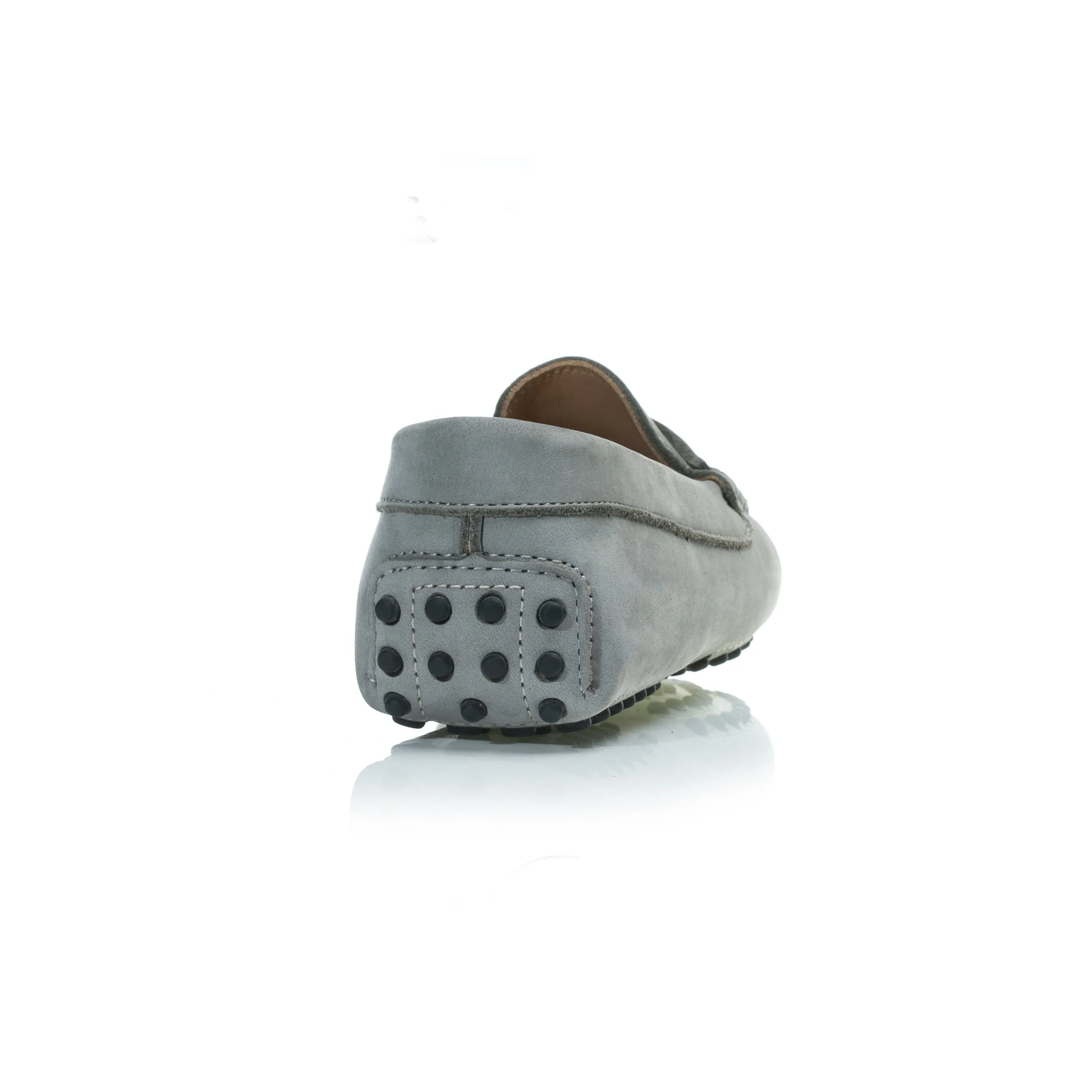 Nebbia Grey Nubuck Leather
