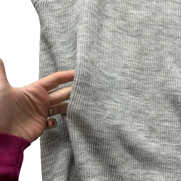 NWT Athleta Restful Cocoon Wrap size small ribbed grey open sweater oversized