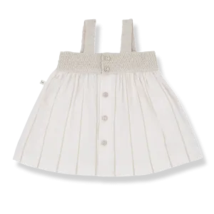 One More In The Family- Anetta off-white dress bloomer